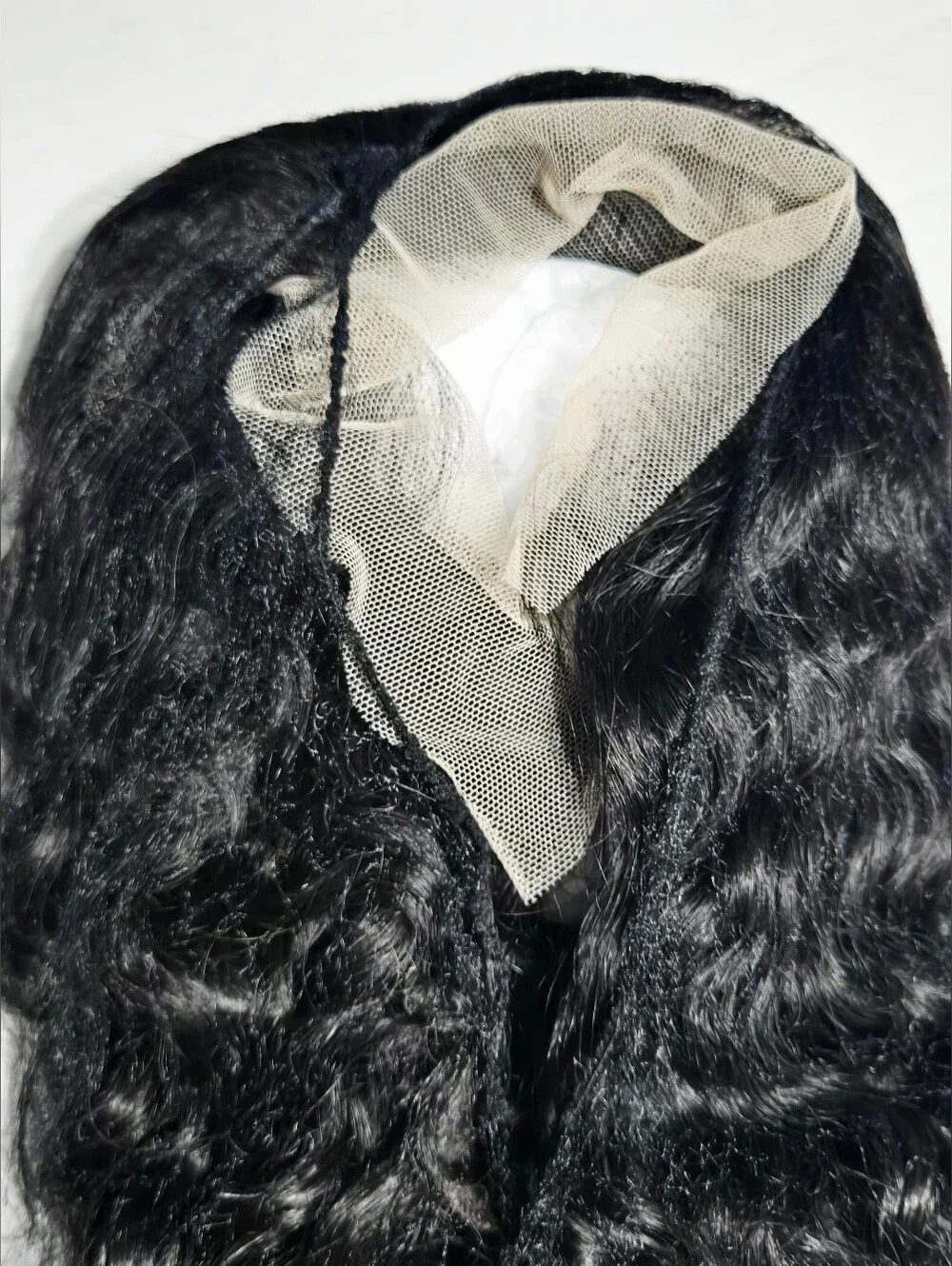 Black Lace Front Wig Curly Wavy 14